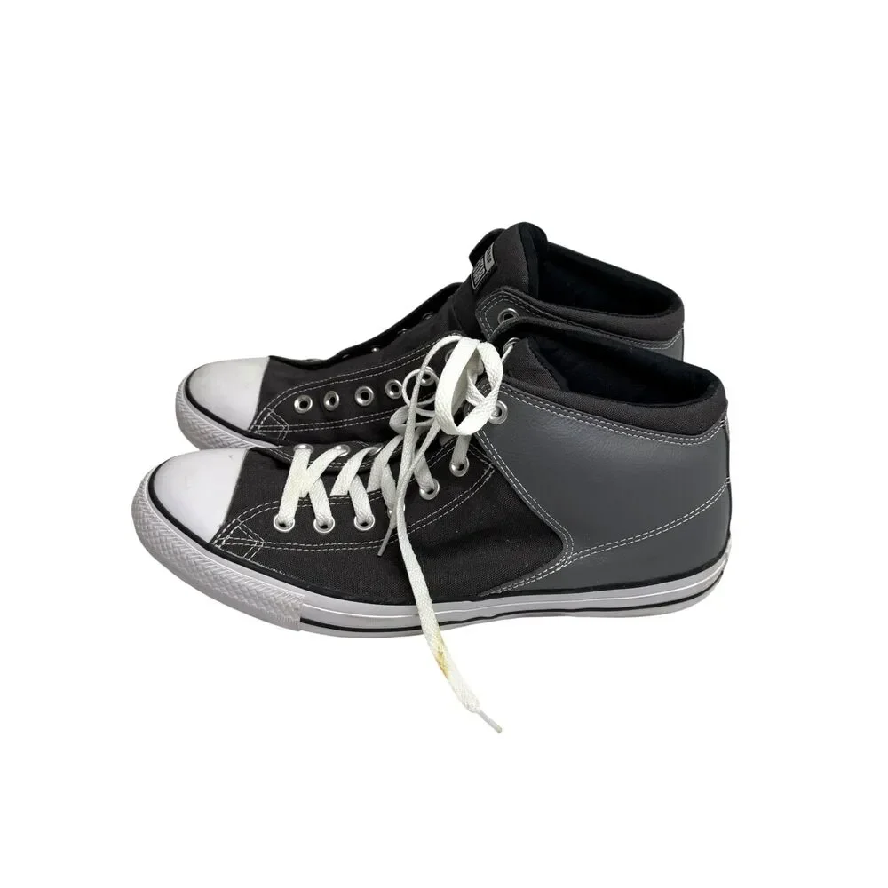 Converse All Star High Top Sneaker Shoe Canvas Rubber Toe Cap Gray Men 11